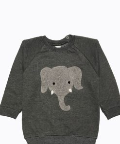 Elephant Light Fleece sweatshirt Charcoal