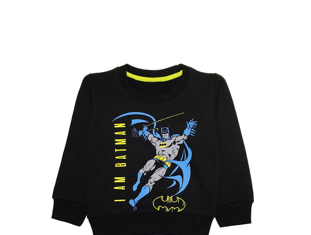 I am Batman Fleece Sweatshirt - Dull Black