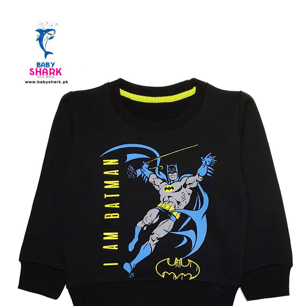 I am Batman Fleece Sweatshirt - Dull Black - Image 2