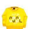 Just Be Cool Boy Sweatshirt - yellow