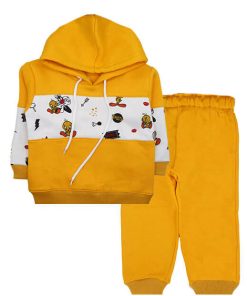 Looney Tunes Panel Hoodie Fleece Suit - Yellow