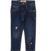 Goofy Eyes Denim Pent - Dark Blue