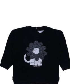 Like a Lion Terry Sweatshirt - Black