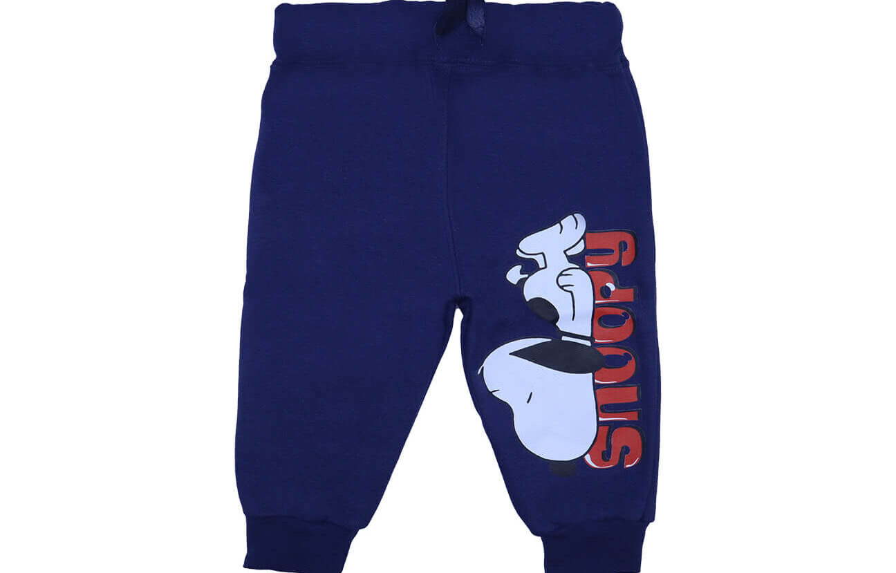 Snoopy Fleece Trouser - Navy Blue