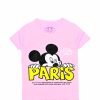 PARIS Mickey Tee Shirt - Baby Pink