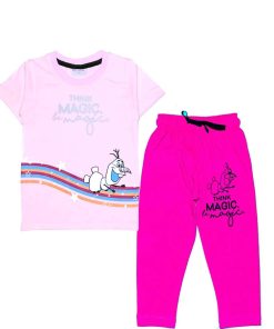 Think Magic Be Magic Tee & Trouser - Babypink