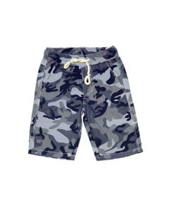 Camouflage Print Cotton Shorts