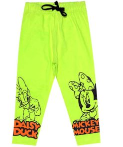 Daisy Duck & Mickey Mouse Trouser - Neon Green