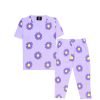 Sunflowers Printed Tee & Trouser - Soft Purple
