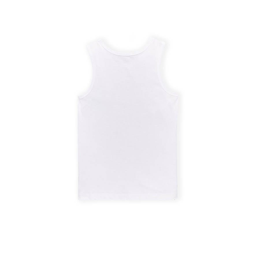 Boys Organic Cotton Vest - White
