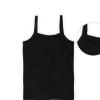 Organic Cotton Baby Girls Vest - Black