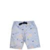 Planet Earth Cotton Shorts - silver grey