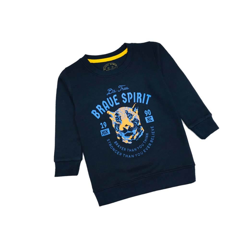 Brave Spirit Sweatshirt - Navy Blue-1