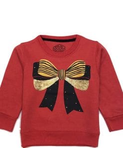 Golden Sequence Ribbon Sweatshirt - Rust