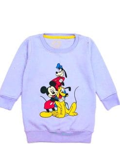 Goofy With Mickey Sweatshirt - Light Purple