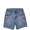 Pink Rainbow Denim Short – Sky Blue