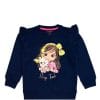 Sleep Time Sequance Fancy Sweatshirt - Navy Blue