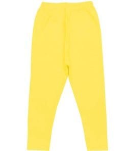 Mid Season Cotton Rib Tights - Yellow
