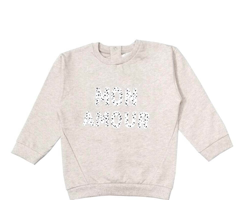 Mon Light Fleece Sweatshirt-Off-white