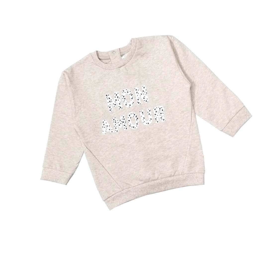 Mon Light Fleece Sweatshirt-Off-white