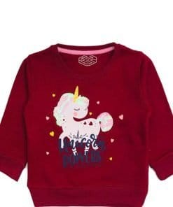 Power Unicorn Sequence Sweatshirt - Maroon