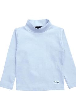Premium High Neck Shirt - Sky Blue