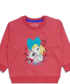 Best Friends Ever Barbie Sequence Sweatshirt - Salmon Pink