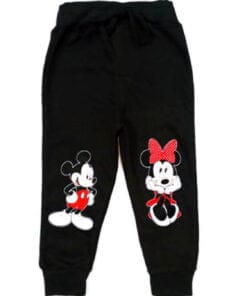Mickey Happy With Minnie Fleece Trouser - Black