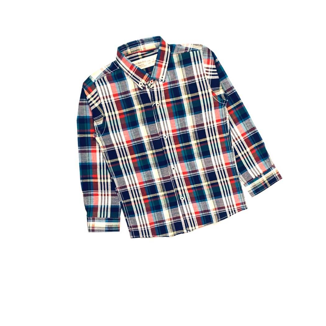 Red Stripes & Multi Checked Formal Shirt 1
