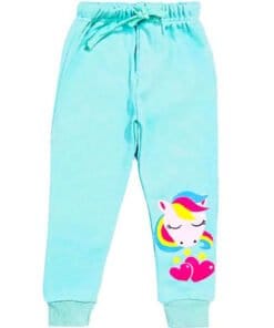 Three Stars Unicorn Fleece Trouser - Sea Green