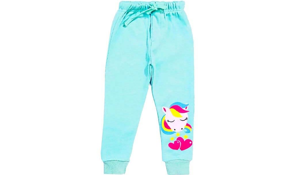 Three Stars Unicorn Fleece Trouser - Sea Green