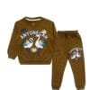 Anyone Can Sequence Flamingo Fleece Tracksuit - Brown