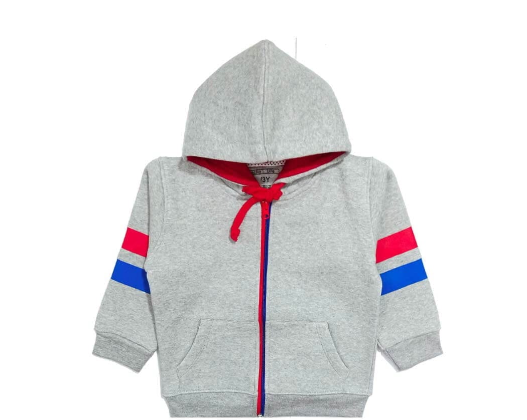 Classic Zipper Hood - Gray