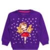 Fairy Sequence Doll With Glitters Star Sweatshirt - Purple