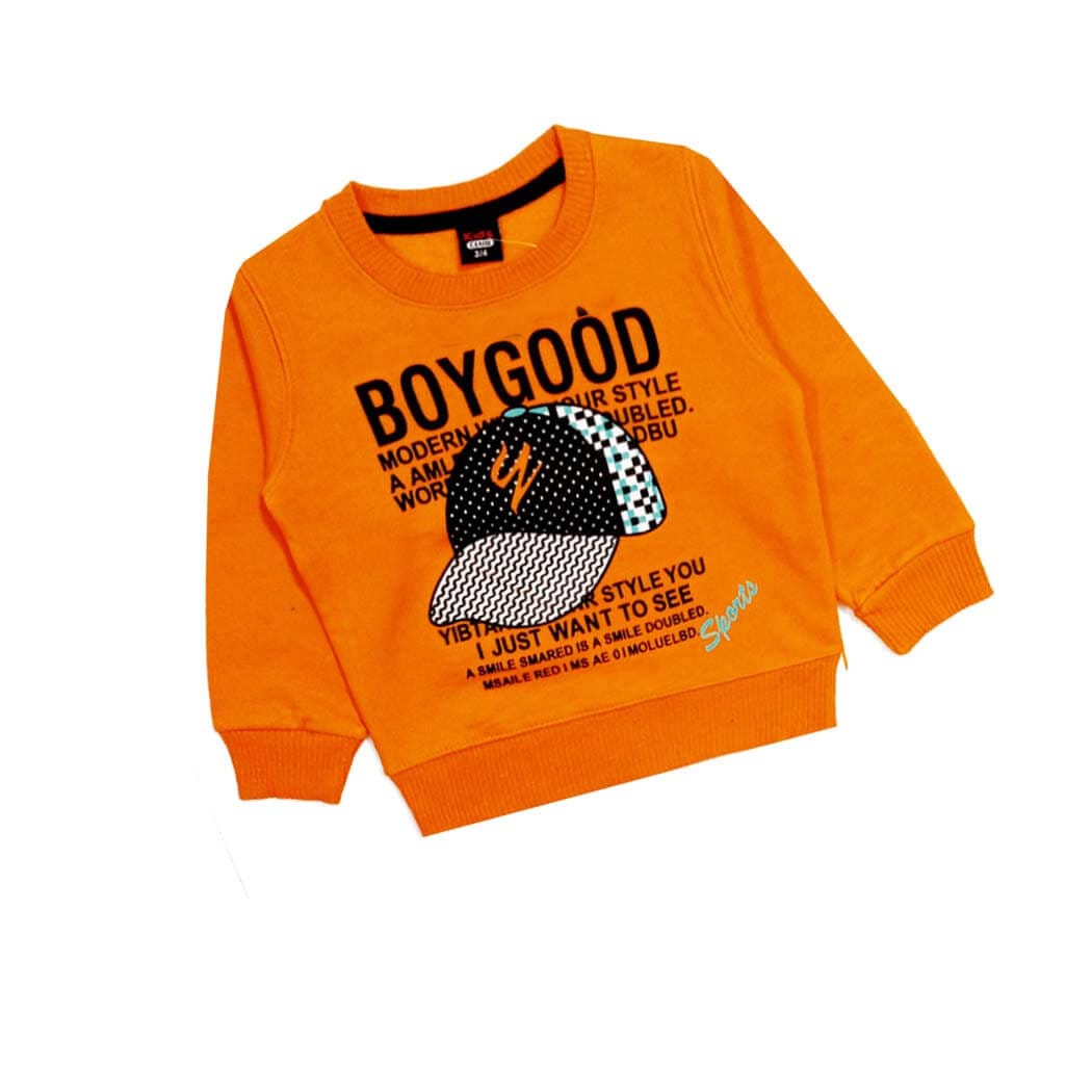 Good Boy Cap Fleece Sweatshirt - Orange