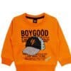 Good Boy Cap Fleece Sweatshirt - Orange