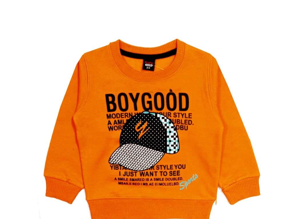 Good Boy Cap Fleece Sweatshirt - Orange