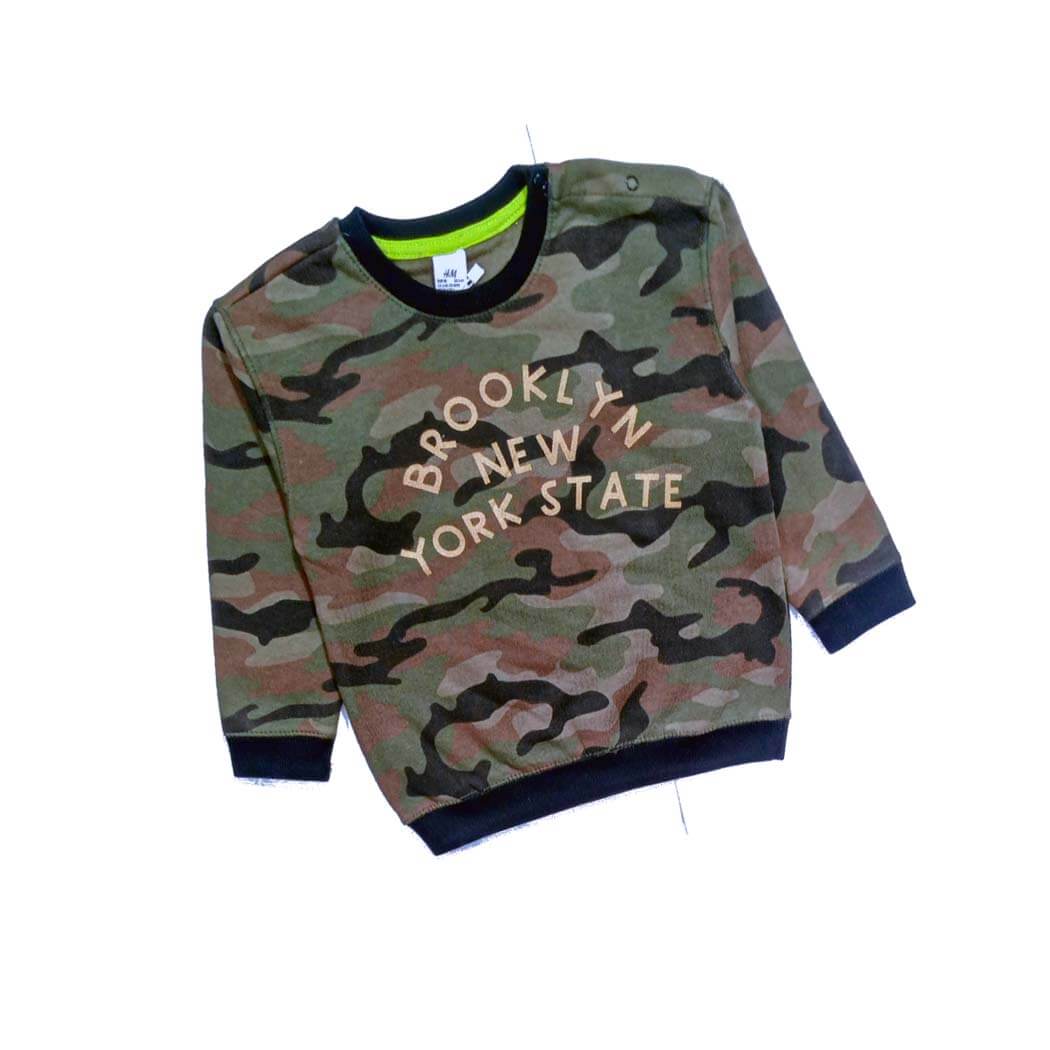 NYC Camouflaged Fleece Sweatshirt