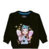 Sequence Doll & Butterflies sweatshirt - Black