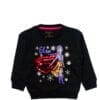 Elsa Sequence Fleece Sweatshirt-Black
