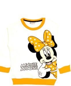 Mininie Mouse Cute Smile Sweatshirt - White