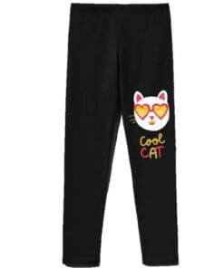 Cool Cat Premium Lycra Tights For Girs - Black