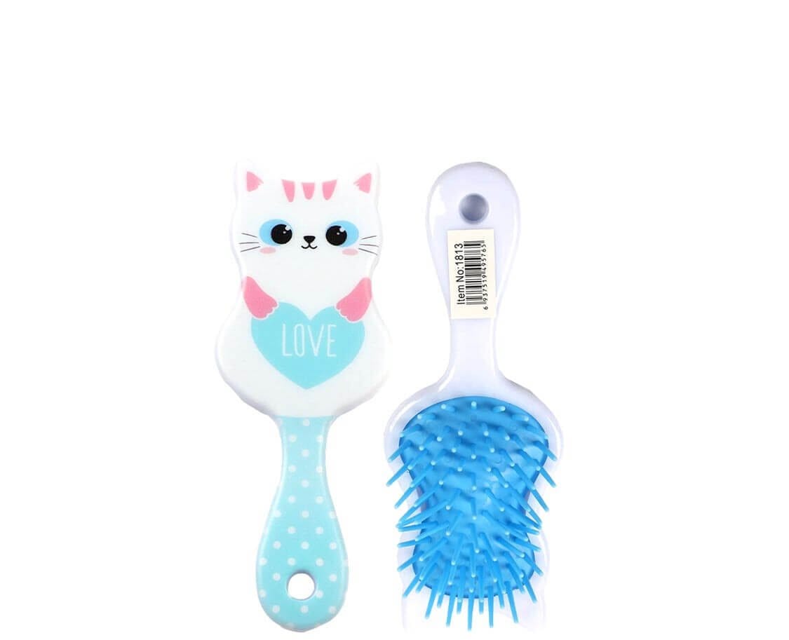 Love Kitty Babies Hair Brush - White