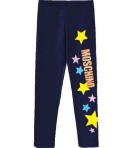 MCN Stars Lycra Tights For Girs - Navy Blue