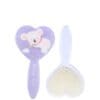 Rainbow Heart Shape Hair Brush For Babies - Purple