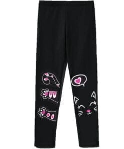 Wild Cat Premium Lycra Tights For Girs - Black