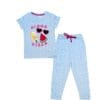 Aloha Vibes Stars Tee & Trouser - Sky Blue