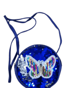 Butterfly Sequence Kids Purse- Shining Blue