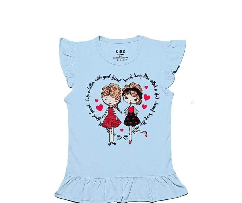 Good Frinds Love Tee Shirt - Sky Blue