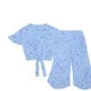 Fishes Family Fish Cut Top & Trouser - Sky Blue